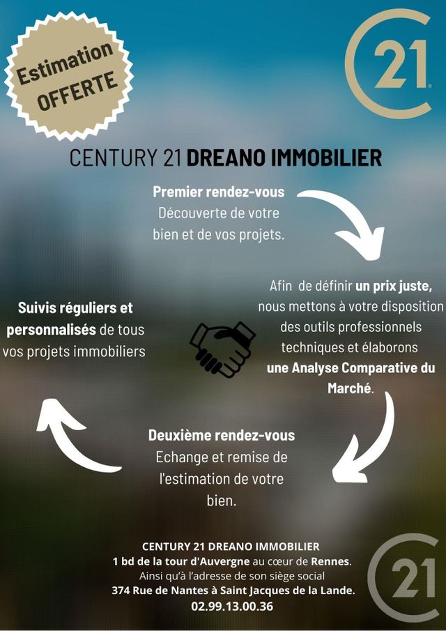 Afficher la photo en grand Appartement T5 à vendre - 5 pièces - 106,57 m2 - RENNES - 35 - BRETAGNE