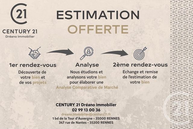 Afficher la photo en grand Appartement T3 à vendre - 3 pièces - 51,48 m2 - RENNES - 35 - BRETAGNE