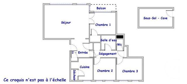 Appartement T4 à vendre - 4 pièces - 72,88 m2 - Rennes - 35 - BRETAGNE
