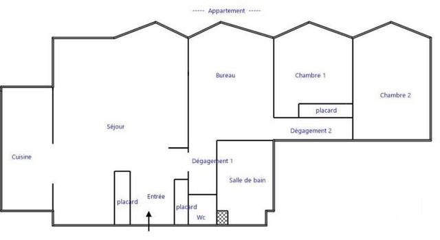 Appartement T4 &agrave; vendre - 4 pi&egrave;ces - 95,31 m2 - Rennes - 35 - BRETAGNE