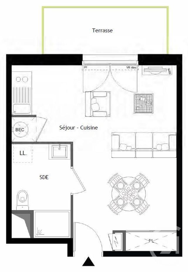 Appartement T1 à vendre - 1 pièce - 30,08 m2 - Laval - 53 - PAYS-DE-LOIRE