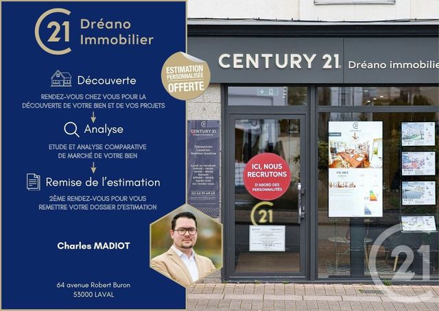 Appartement T1 à vendre - 1 pièce - 30,08 m2 - Laval - 53 - PAYS-DE-LOIRE