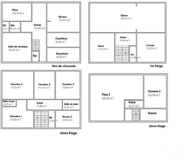 Maison &agrave; vendre - 12 pi&egrave;ces - 270 m2 - Rennes - 35 - BRETAGNE