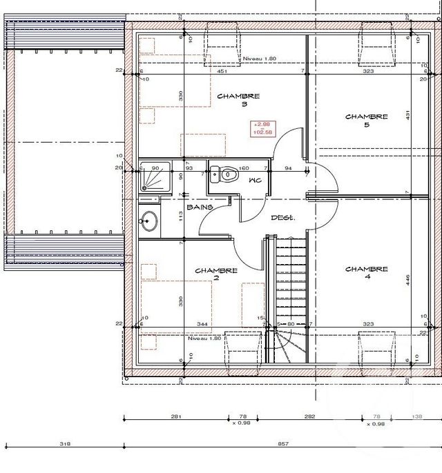 Maison &agrave; vendre - 7 pi&egrave;ces - 125,13 m2 - St Meen Le Grand - 35 - BRETAGNE