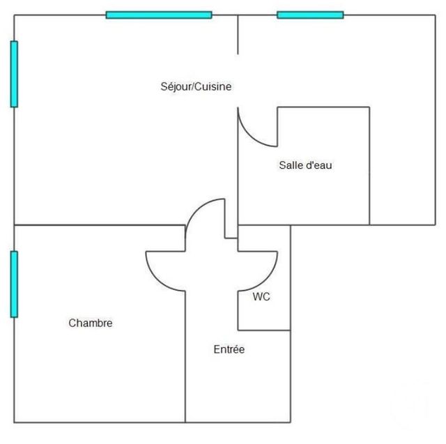 Appartement T2 à vendre - 2 pièces - 42,30 m2 - La Baule - 44 - PAYS-DE-LOIRE