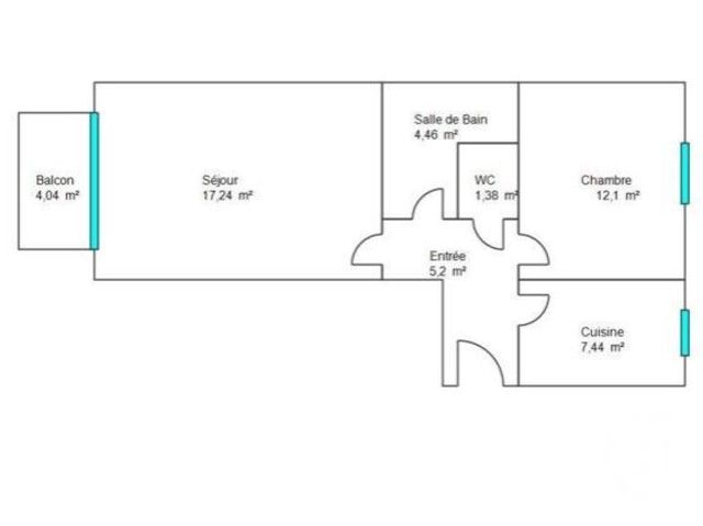 Appartement T2 &agrave; vendre - 2 pi&egrave;ces - 47,82 m2 - La Baule - 44 - PAYS-DE-LOIRE