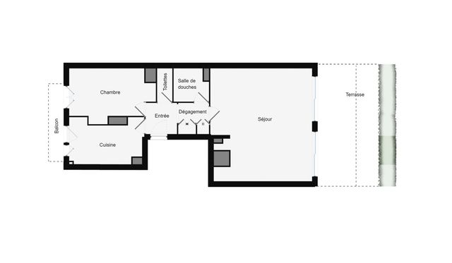 Appartement &agrave; vendre - 2 pi&egrave;ces - 61 m2 - La Baule - 44 - PAYS-DE-LOIRE