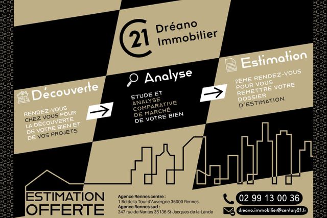 Maison à vendre - 8 pièces - 287 m2 - Rennes - 35 - BRETAGNE